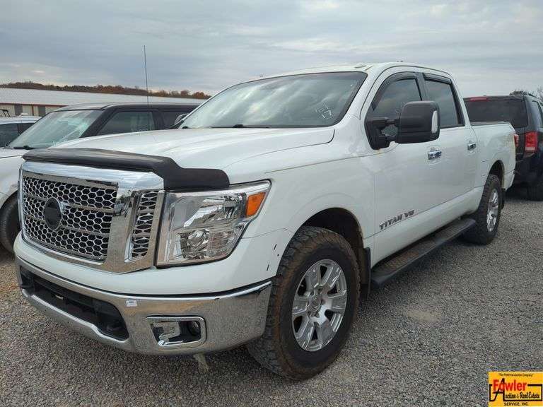 2018 Nissan Titan Platinum Pick Up, SV 4x4, V8; 172,586 Miles; VIN 1N6AA1E50JN513245 - Rebuilt Title image