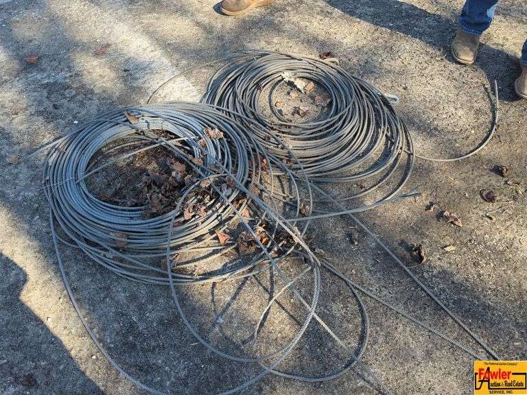 Two Coils of Metal Cable / Wire Rope image