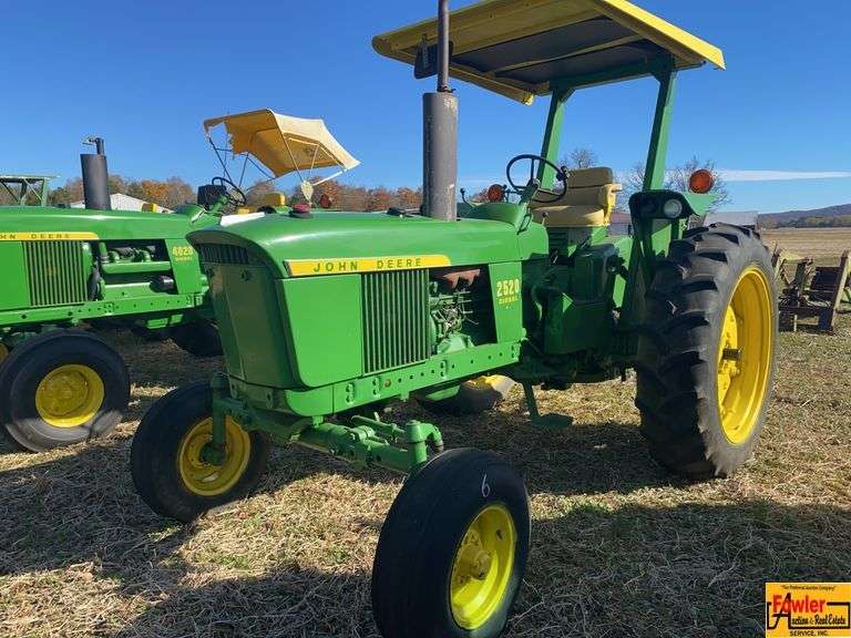 John Deere 2520 Diesel Tractor, Synchro-range Transmission, Console Model With Factory Canopy; 5,046 hrs image