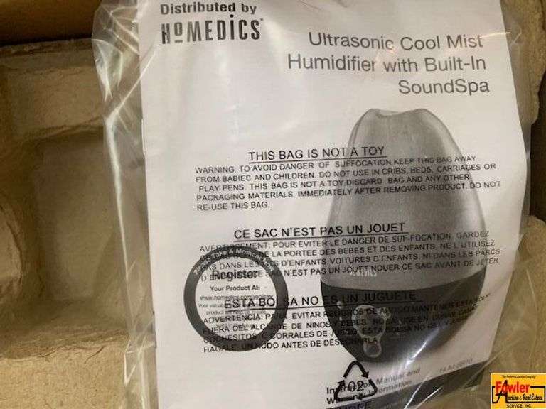 Homedics Ultrasonic Cool Mist Humidifier image