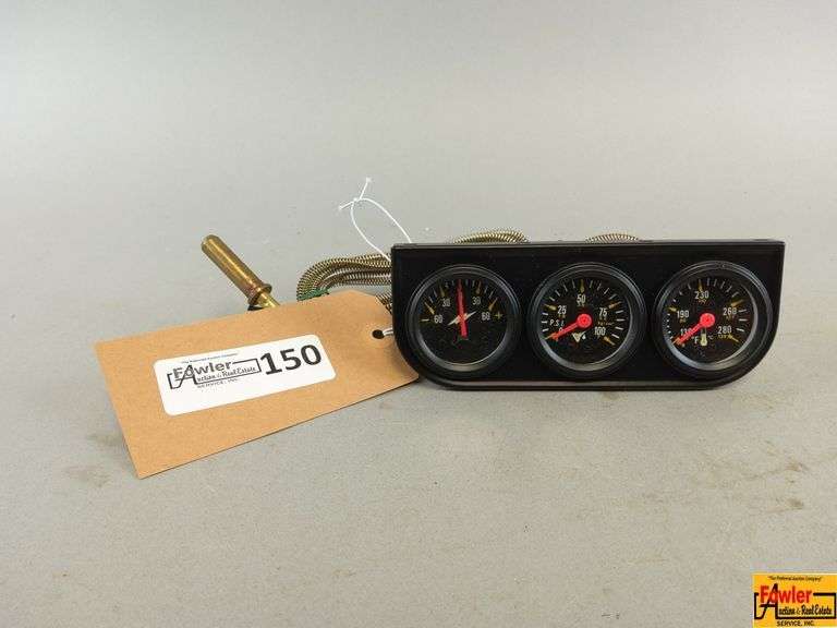 Triple Gauge Set - Temperature, PSI, and More image