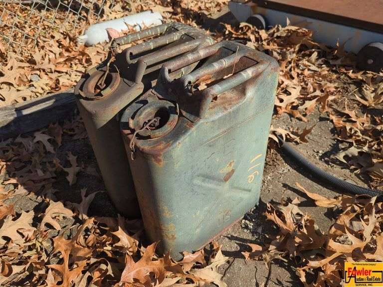 Vintage Metal Military Gas Cans image