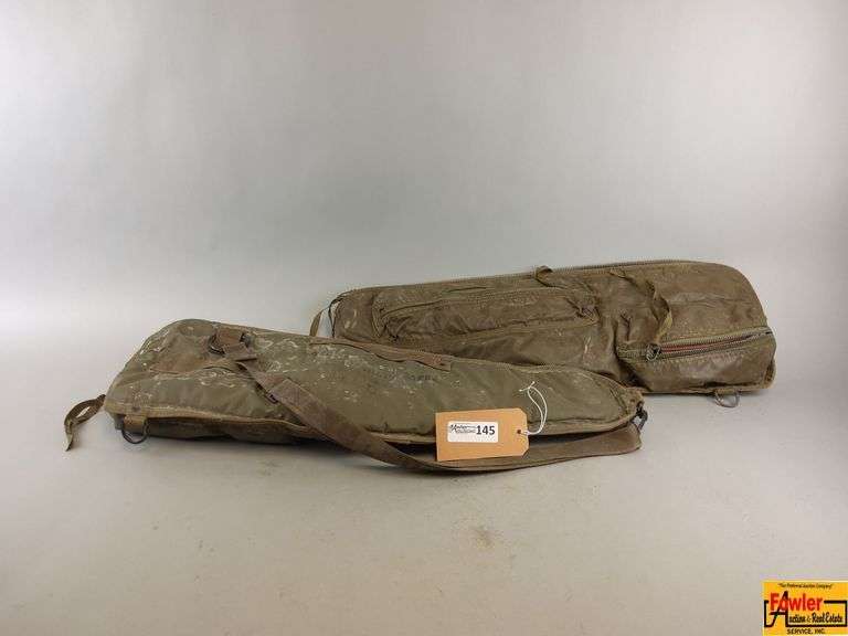 Two Military Rifle Barrel Carrying Cases image