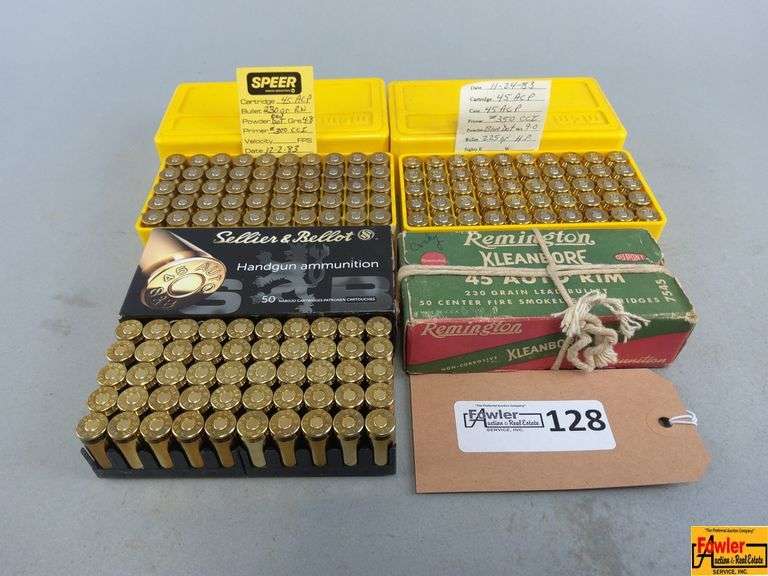 Speer, S&B, Remington .45 ACP Ammunition Lot image