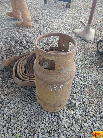 Propane Tank With Fire Hose image