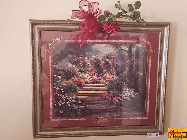 Framed & Matted Print titled "Stairway to Paradise" by Thomas Kincaid image