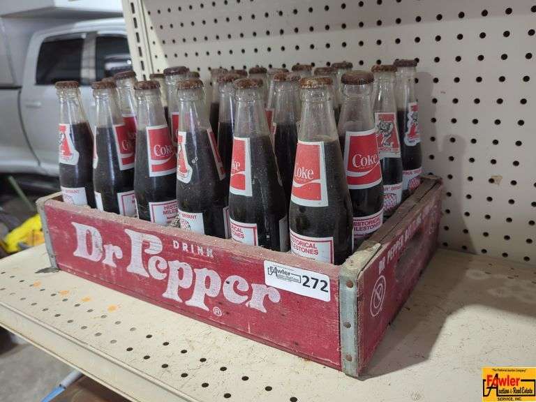 Dr. Pepper Crate & Bear Bryant Coke Bottles image