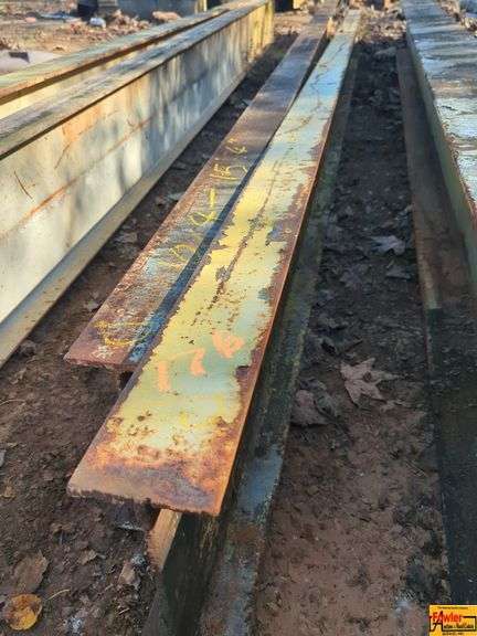 (2) Steel I-Beams, 10x4, 15'4" Long image