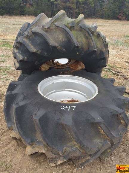 (2) Combine Tires, 24.5x32 image
