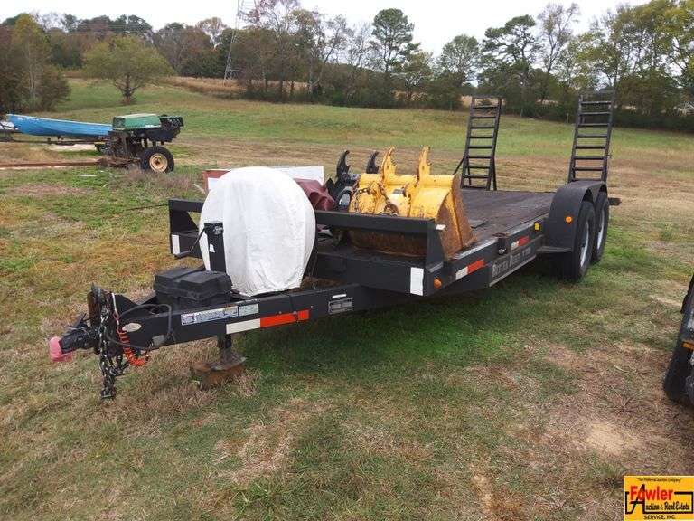 2016 Better Built 18' 7-Ton Trailer With Winch; VIN 4MMDB1828G1001678 (Backhoe Buckets Not Included, Lot #38 and #40) image
