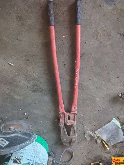 Large Red Metal Bolt Cutters image