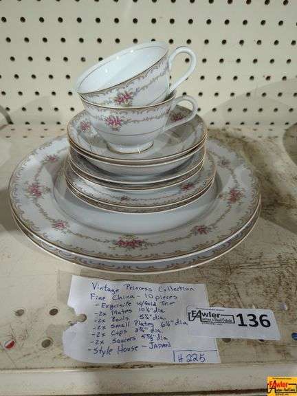 Vintage Princess Collection Fine China-10 Pieces (H225) image