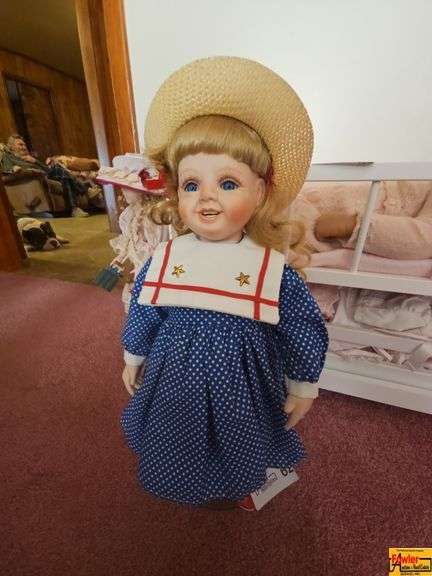 Porcelain Doll on Stand image