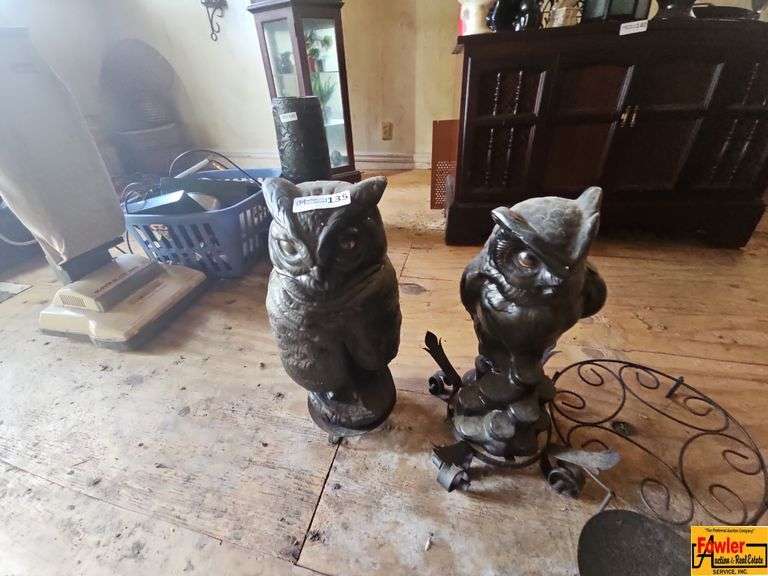 Owl Display and Candle Holders image