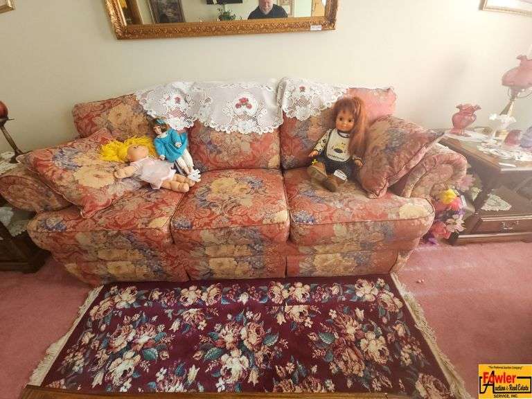 Couch & Cushions, (Dolls Sold Separately) image