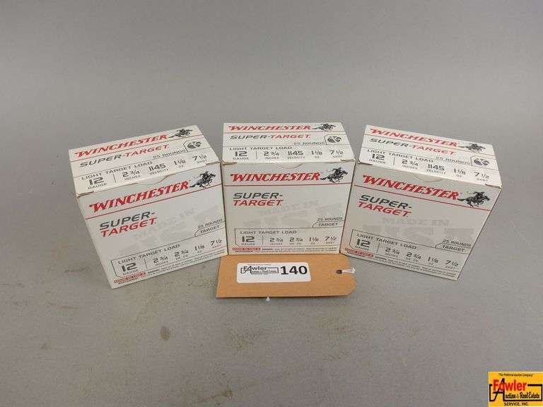 Three Boxes of Winchester Super-Target 12 Gauge Ammunition image