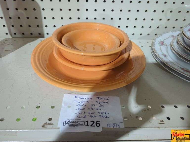 Retired FIESTAWARE Tangerine-4 Pieces (H215) image