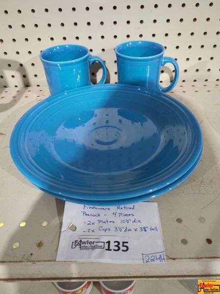 Retired FIESTAWARE 'Peacock' 4 Pieces (H224) image