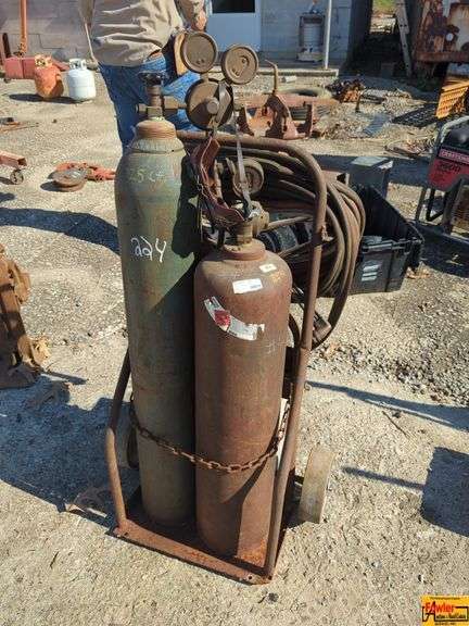 Oxy-Acetylene Welding/Cutting Torch Set with Cart image