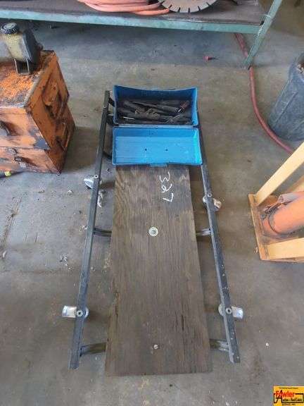 Rolling Mechanic Creeper with Toolbox & Tools image