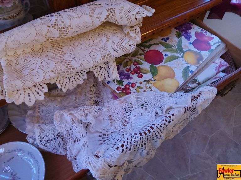 Contents of the Drawer in the China Cabinet: Table Linens (The China that is in this drawer is sold in lot 116) image