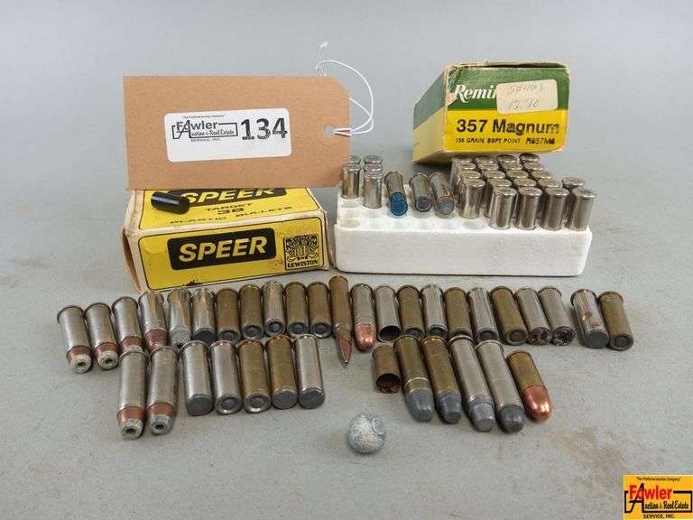 Mixed Lot of .357 Magnum and .38 Caliber Ammunition with Boxes image