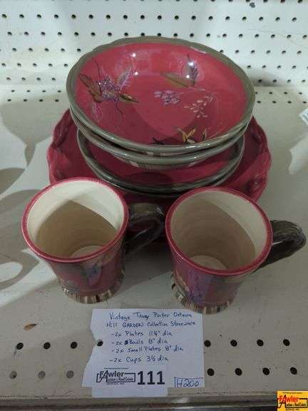 Vintage Tracy Porter In The Garden Stoneware - 8 Pieces (H200) image