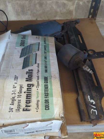 Framing Nailer with Box of Framing Nails image