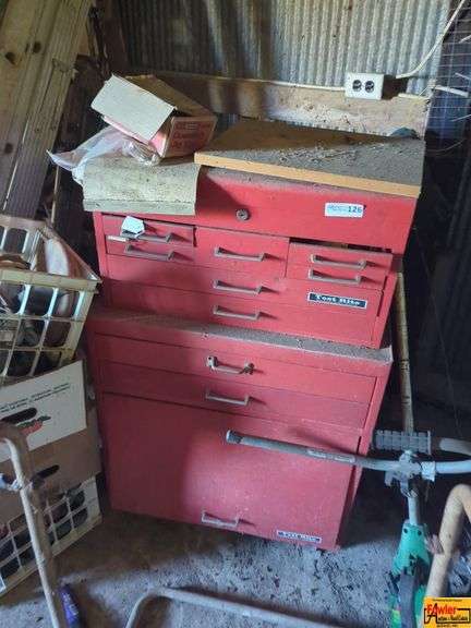 Portable Metal Tool Cabinet With Contents image