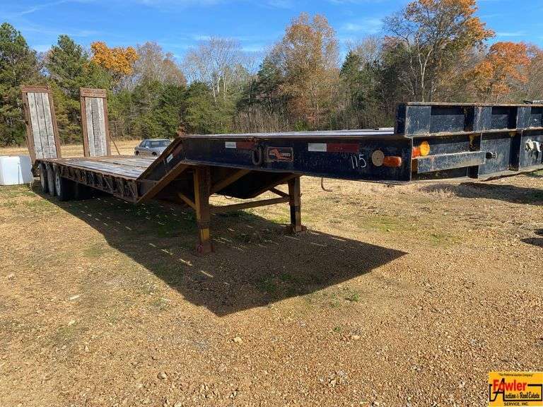 Boaz 45' Lowboy Tri-Axle With Hydraulic Ramps; Bill Of Sale Only image