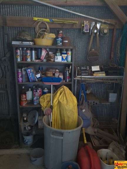 Shelves With Paints & Miscellaneous image