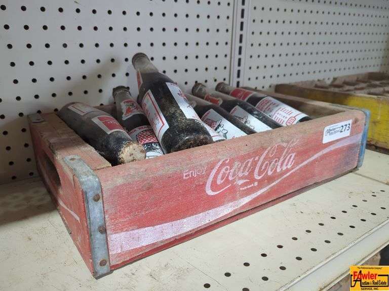 Coke Crate & & Bear Bryant Coke Bottles image