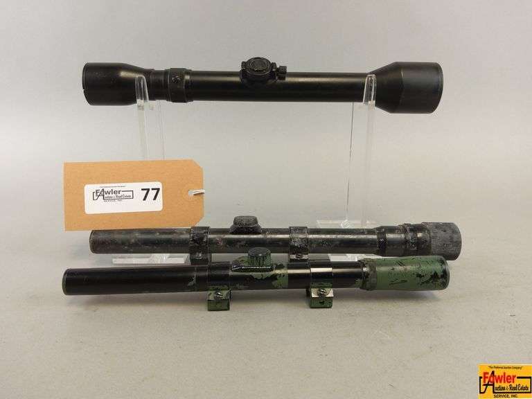 Lot of Three Rifle Scopes: Krautftman, Weaver V22-A image