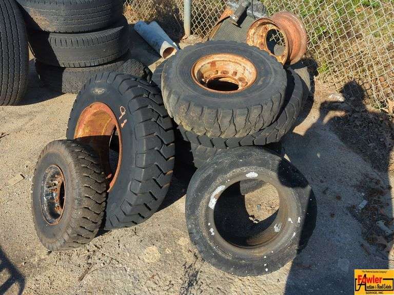 Assorted Heavy Equipment Tires & Rims image