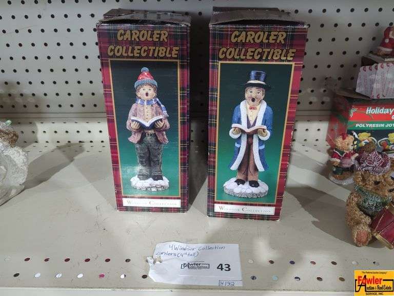 (4) Windsor Collection Carolers, 10” tall (H132) image