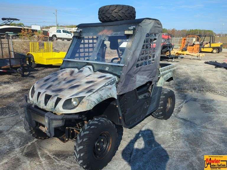 2009 Yamaha Rhino 450; Cab Enclosure, Spare Wheels & Snow Chains image