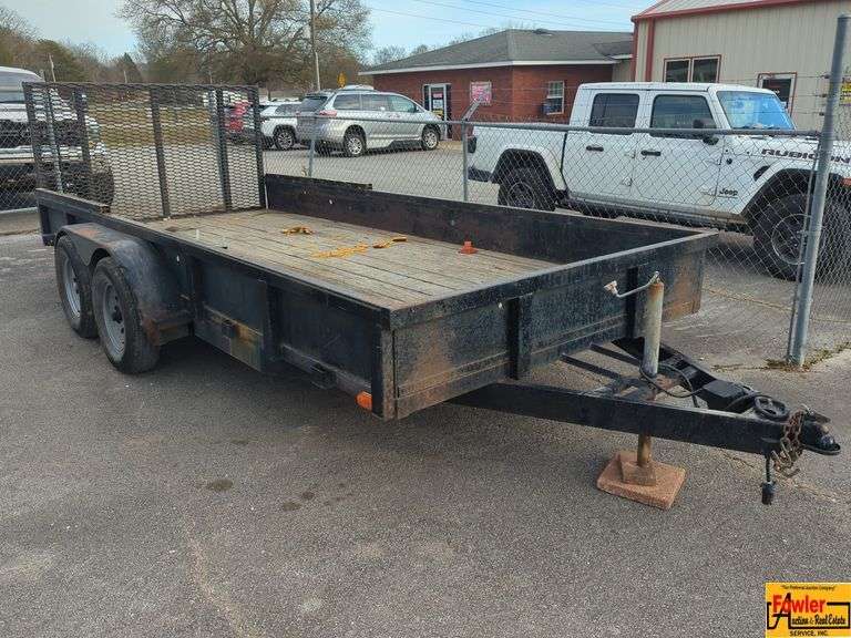 Dual-Axle Utility Trailer; Bill Of Sale Only image