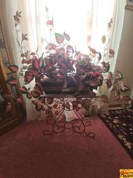 Faux Plant & Plant Stand image