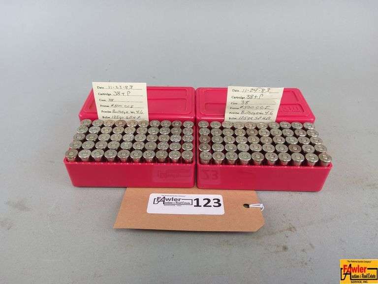 Two Boxes of Reloaded .38+P Ammunition image