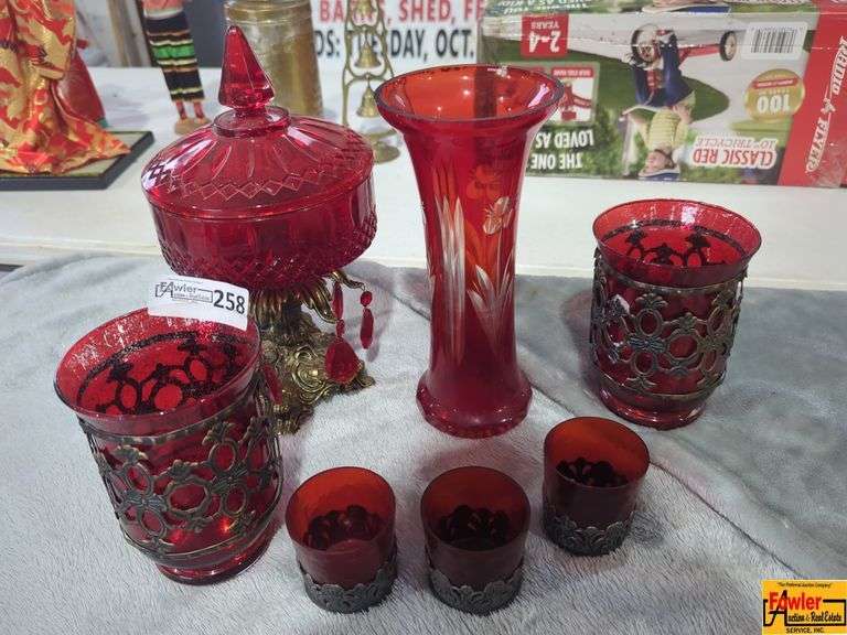 Red Decorative Glassware image