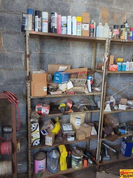 Metal Shelf & Contents image