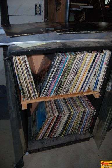 Collection of Vinyl Records in Cabinet - Floyd Cramer, David Houston, The New Christy Minstrels image