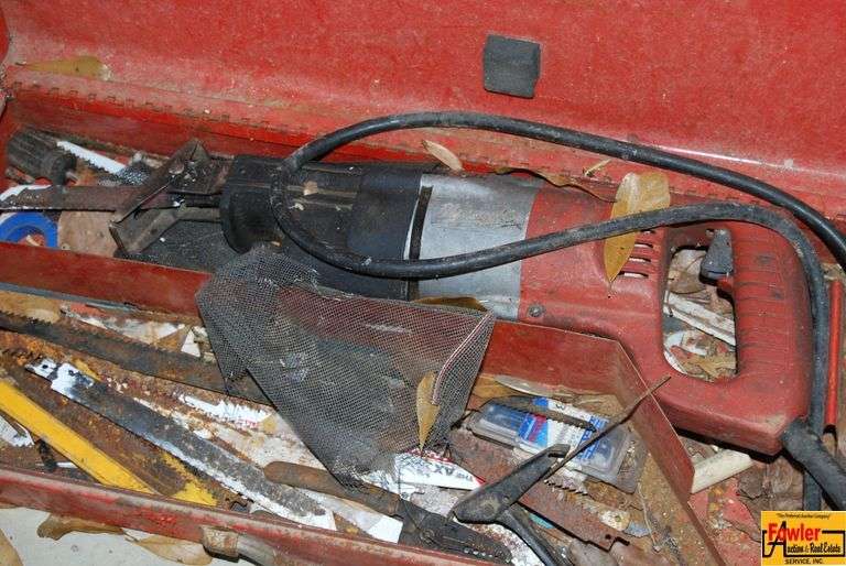 Milwaukee Sawzall and Blades in Metal Case image