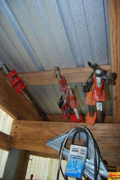 Lot of Pipe Clamps - Various Sizes image