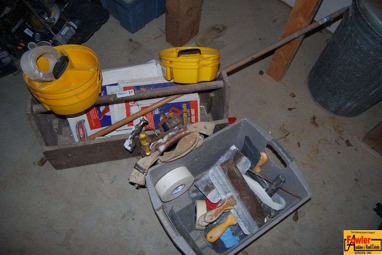 Assorted Lot of Painting and Construction Tools image