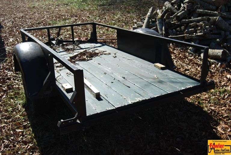 4 x 8' Utility Trailer with Wooden Deck image