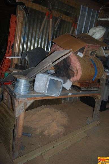 Mixed Lot: Wire Spools, Metal Vent, and More image