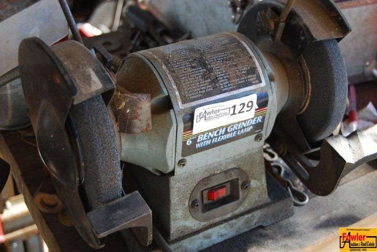 6" Bench Grinder with Flexible Lamp image