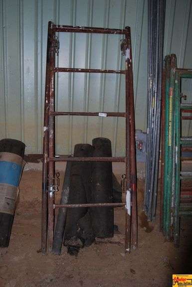 Scaffolding Set with Frames, Walk Boards, and Accessories image