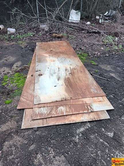 (4) Aluminum 4' x 12 'x 1/8" Thick Aluminum Sheets image